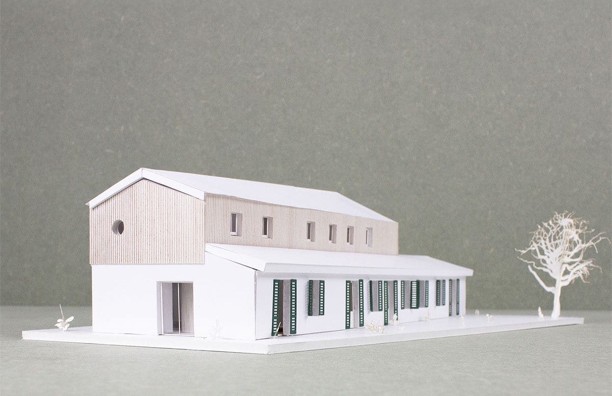 maquette longère rénovée