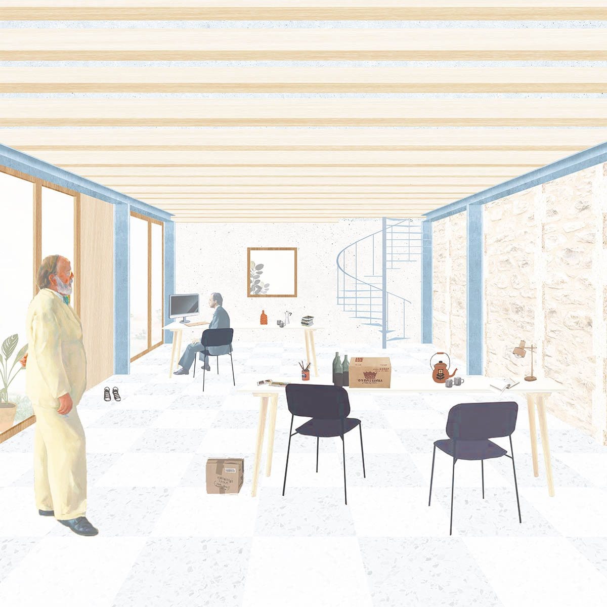 bureaux chateau pailhas erhe architecture