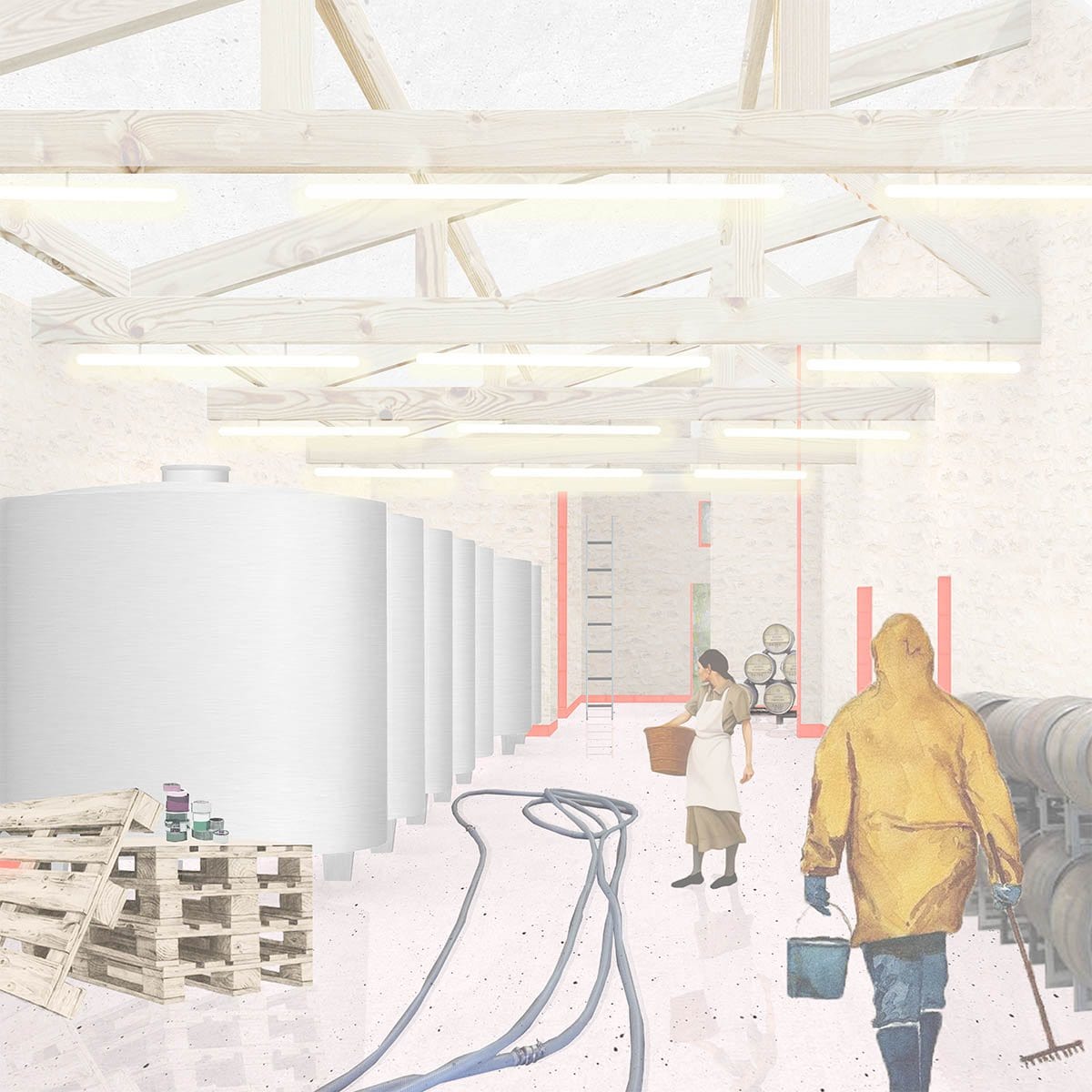 visuel intérieur chai château pailhas