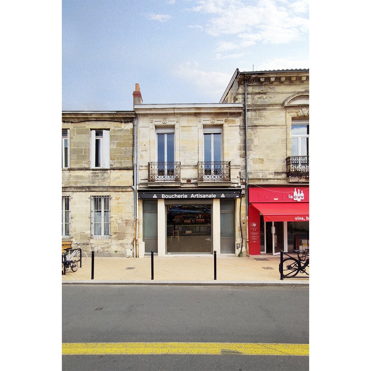Façade rénovée d’un commerce alimentaire à Bordeaux Nansouty